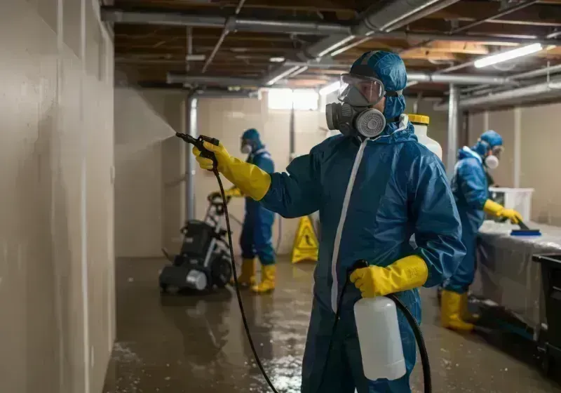 Basement Sanitization and Antimicrobial Treatment process in Hancock County, IA